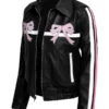 Arcana Archive Bow Black Leather Jacket