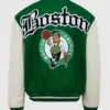 Boston Celtics Green And White Varsity Jacket