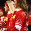 Chiefs Cheerleaders Red Bomber Jacket