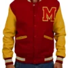 Michael Jackson M Logo Varsity Jacket Red