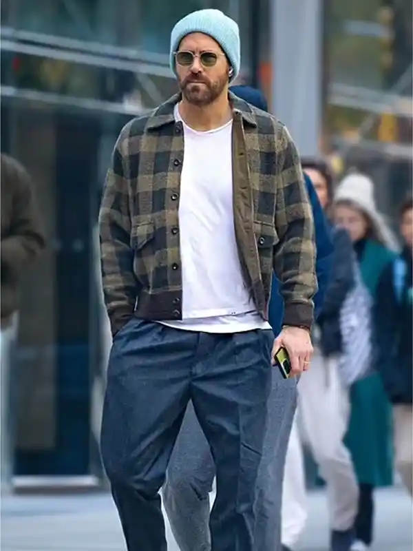 Ryan Reynolds Plaid Jacket