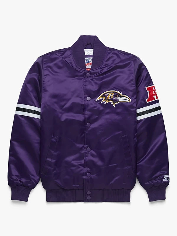 Starter Ravens Satin Jacket