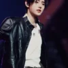 ENHYPEN Sunghoon Black Leather Jacket