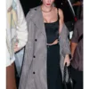 Taylor Swift Gray Plaid Trench Coat