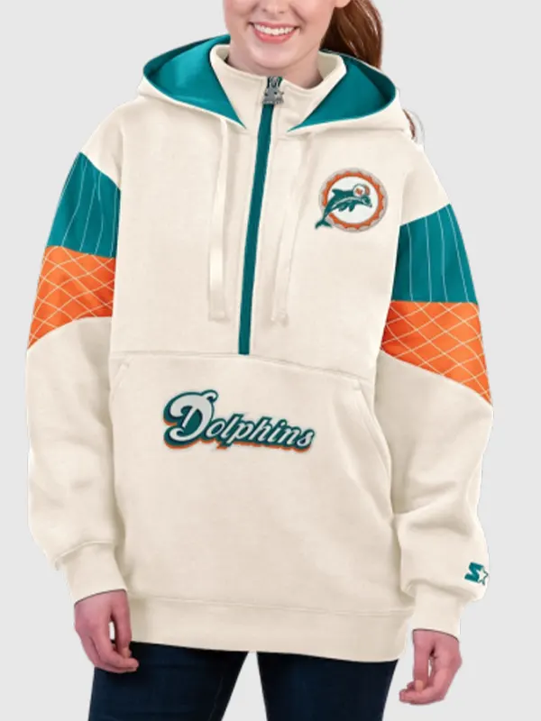 Women s Starter Miami Dolphins Throwback Hoodie