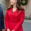 Lacey Chabert A Merry Scottish Christmas Coat Red