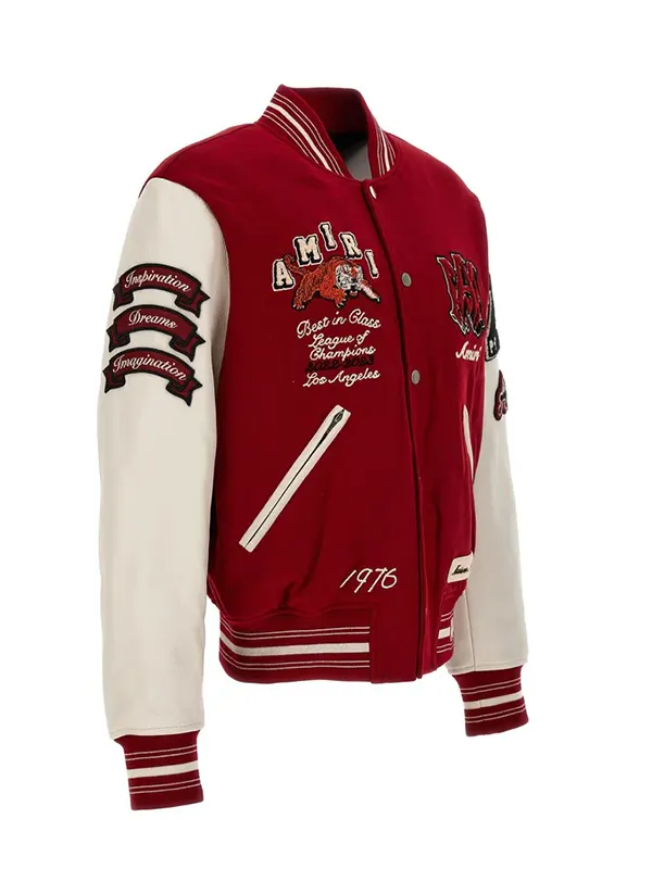 AMIRI Varsity Jacket | Recreation - Los Angeles AMIRI Red Varsity Jacket