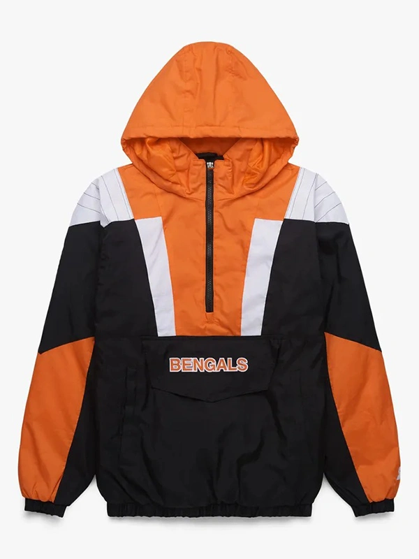 Bengals Half-Zip Starter Jacket