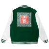 Recreation – Snoop Dogg Death Row Records Green Paisley Varsity Jacket