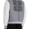 Givenchy Retro Letterman Jacket Grey