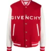 Givenchy Letterman Jacket Red