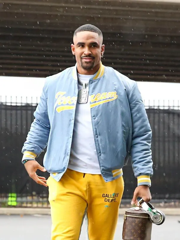 Jalen Hurts Ice Cream Baseball Bomber Jacket Where Fashion Dreams Come True