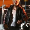 Miami Vice Stunt Team Ryan Gosling Black Leather Jacket