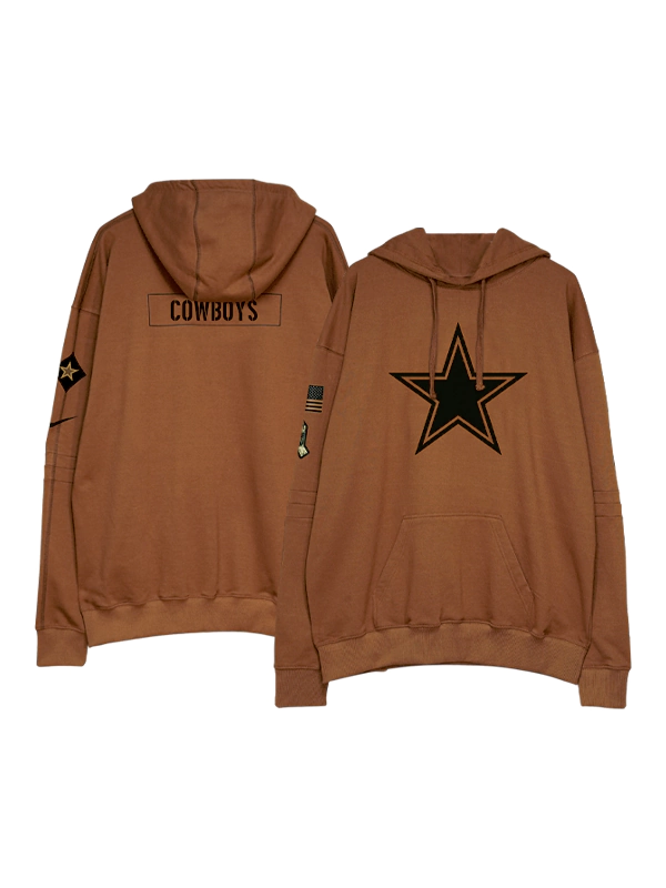 Nfl salute to clearance service hoodie dallas cowboys