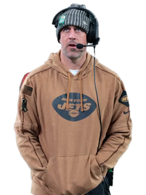 Aaron Rodgers New York Jets Salute To Service Hoodie