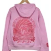 Pink Palm Puff Oversized Pullover Hoodie