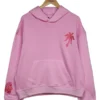 Pink Palm Puff Oversized Hoodie