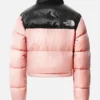 North Face Puffer Jacket Pink And Black