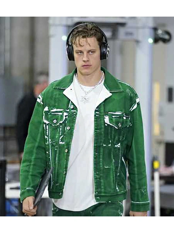 SNF Joe Burrows Green Denim Jacket