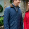 Scott Wolf A Merry Scottish Christmas Quilted Jacket Blue