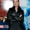 Brie Larson Black Leather Jacket