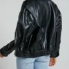 Lioness Women’s Kenny Leather Bomber Jacket