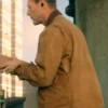 Aaron Eckhart 2024 The Bricklayer Brown Cotton Jacket