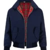 Classic Harrington Blue Cotton Bomber Jacket