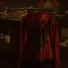 Drake Albanian Flag Polar Opposites Red Leather Jacket