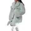 Kendall Jenner Mint Green Fur Coat