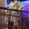 Kendall Jenner Bottega Veneta Mint Green Fur Coat