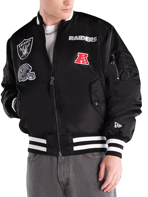 Las Vegas Raiders Jacket | Las Vegas Raiders Alpha MA-1 Bomber Jacket