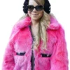 Mariah Carey Pink Chanel Fur Jacket