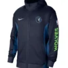 Minnesota Timberwolves Zip-Up Hoodie Blue