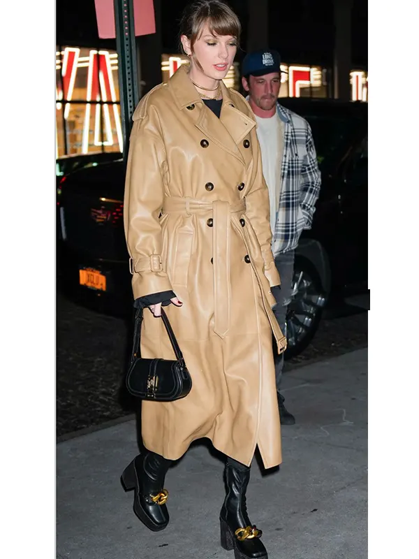 Taylor Swift Tan Brown Trench Coat