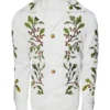 Oliver Quick Saltburn 2023 Green Leaf Embroidered White Jacket