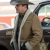 Roy Tillman Fargo S05 Jon Hamm Suede Brown Shearling Jacket