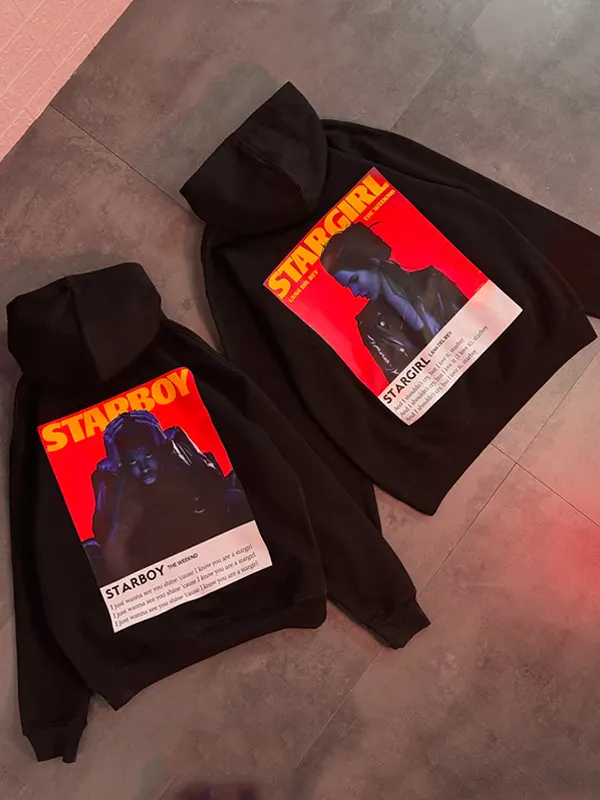 STARBOY STARGIRL Black Pullover Hoodie