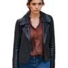 The Bricklayer Nina Dobrev Leather Biker Jacket