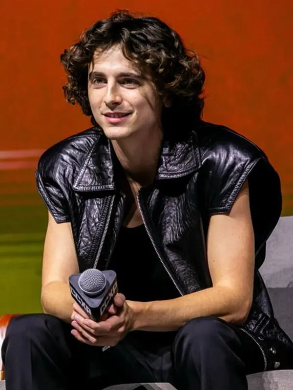 Timothee Chalamet Leather Vest