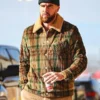 Travis Kelce Plaid Corduroy Jacket