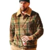 Travis Kelce Brown Plaid Corduroy Jacket