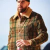 Travis Kelce Plaid Corduroy Brown Jacket