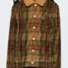 Travis Kelce Plaid Corduroy Jacket