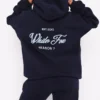 White Fox Season 7 Oversized Blue Hoodie Deep Sea