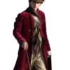 Willy Wonka Wonka 2023 Timothée Chalamet Maroon Velvet Coat