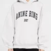 Anine Bing Oversized Grey Pullover Hoodie