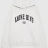 Anine Bing Oversized Grey Pullover Hoodie