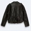 Austin Butler Tribeca Screening Vintage Real Leather Tarnished Biker Jacket