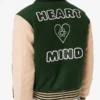 Billionaire Boys Heart-Mind Club Astro Green Varsity Jacket